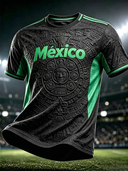 Men's Mexican Soccer Match Graphic T-Shirt
