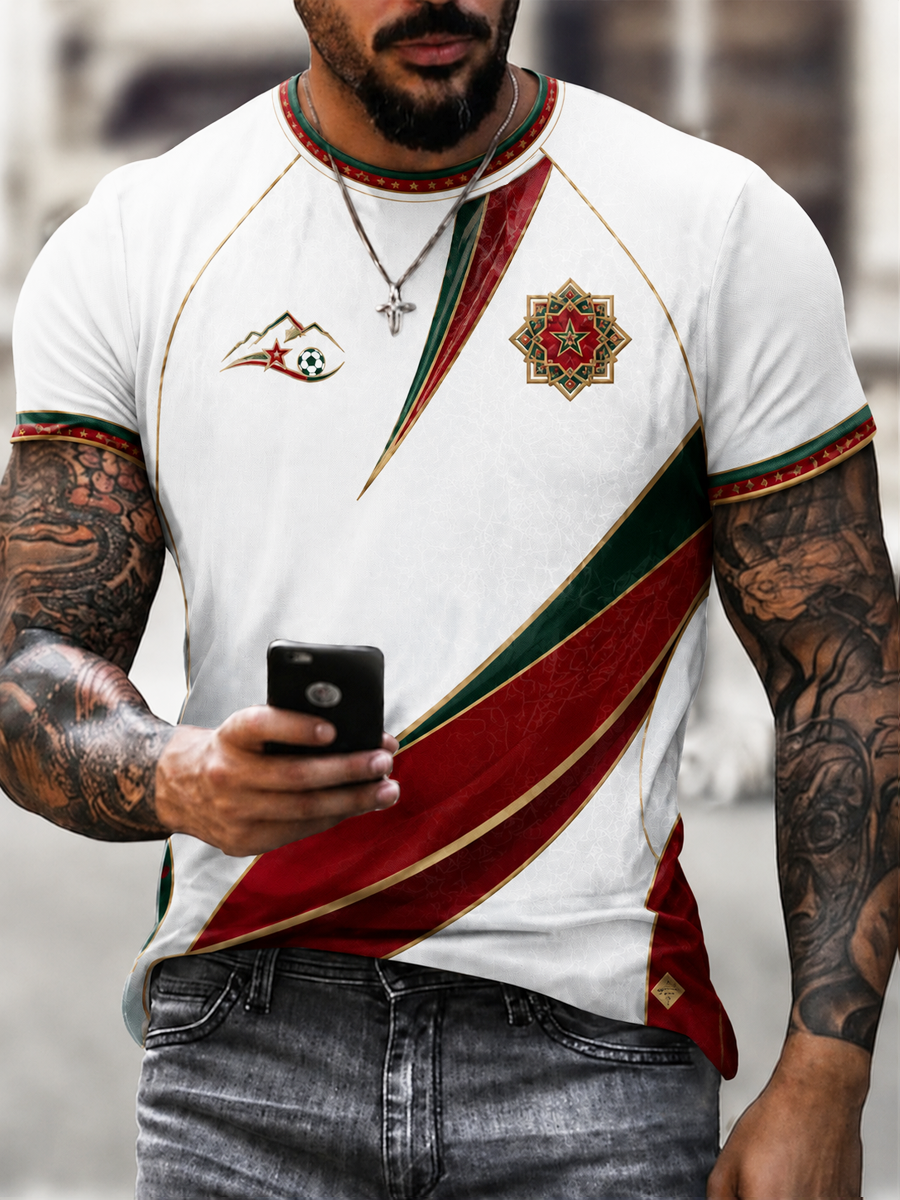 Men's Morocco Printed short sleeves t-shirt
