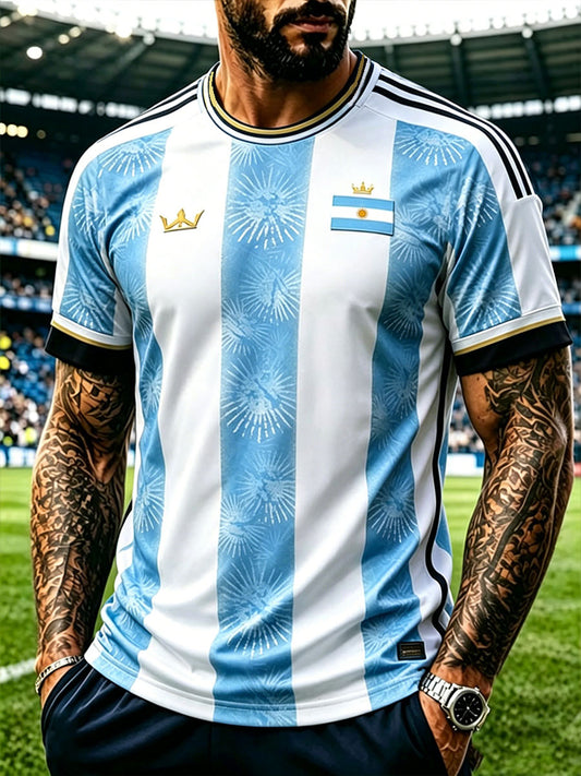 Men's Argentina Football Short Sleeves T-shirt