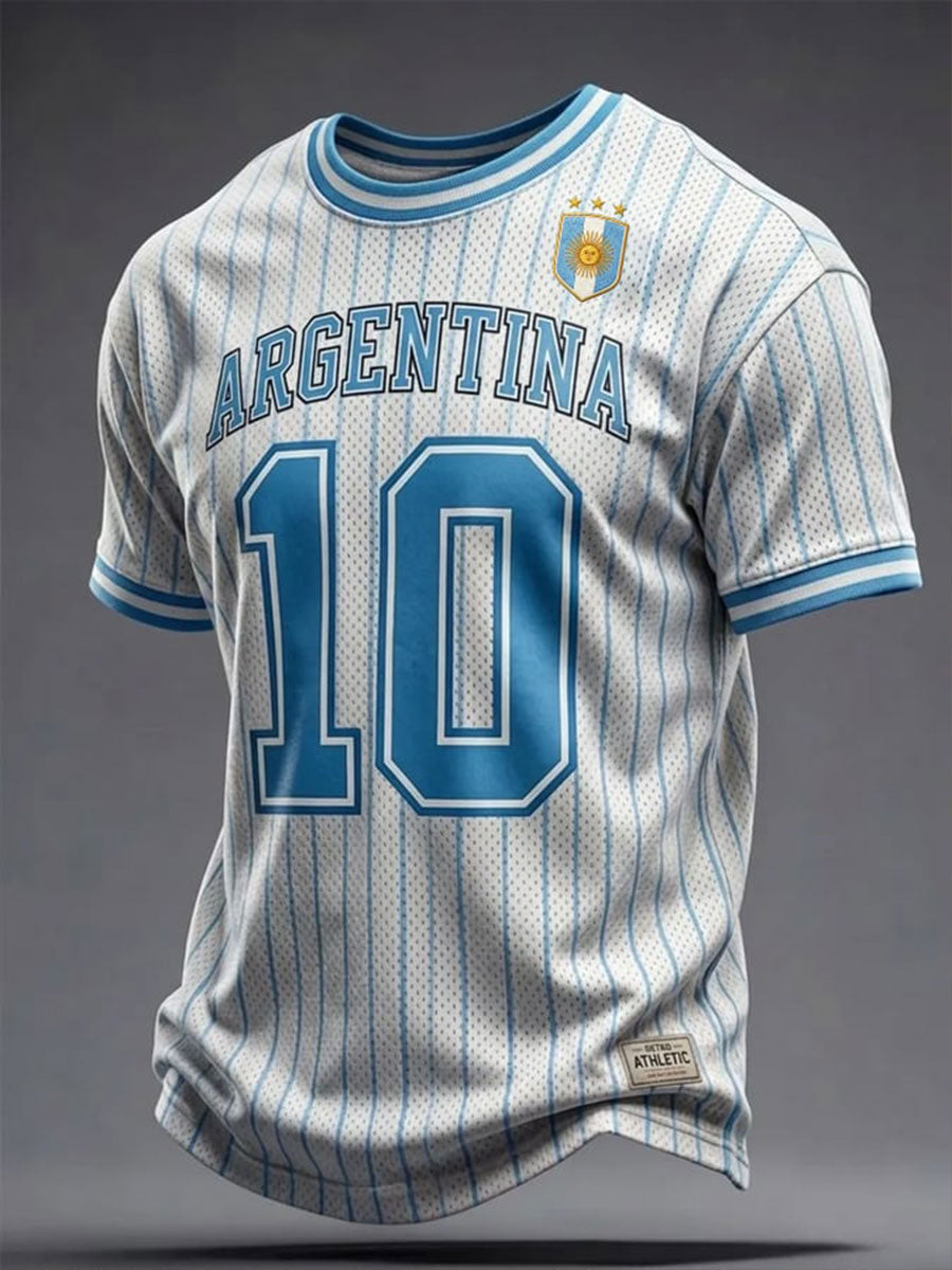 Men's Argentina Football Short Sleeves T-shirt