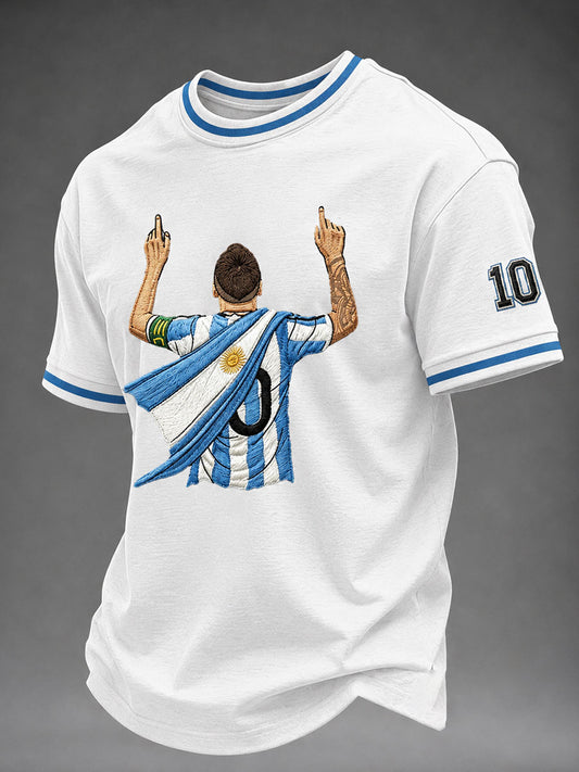 Men's Famous Football Player Printed Casual T-Shirt