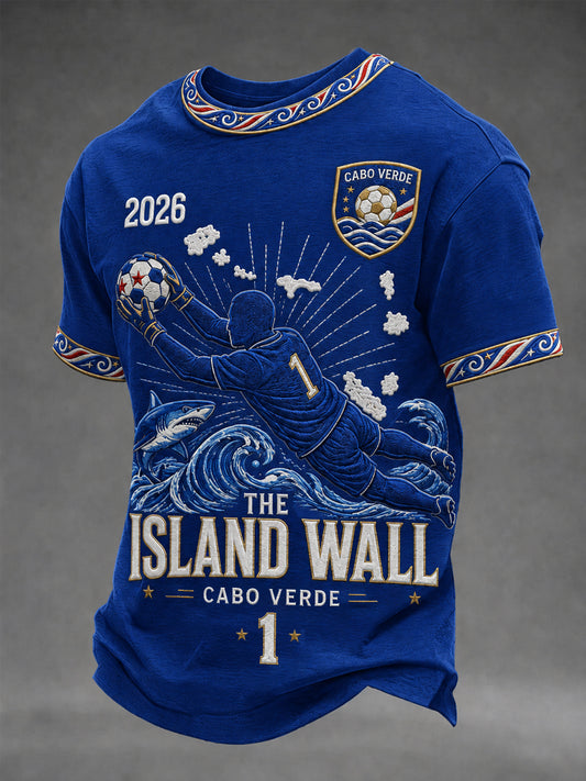Men's Gift For Football Fans Print Casual Tee