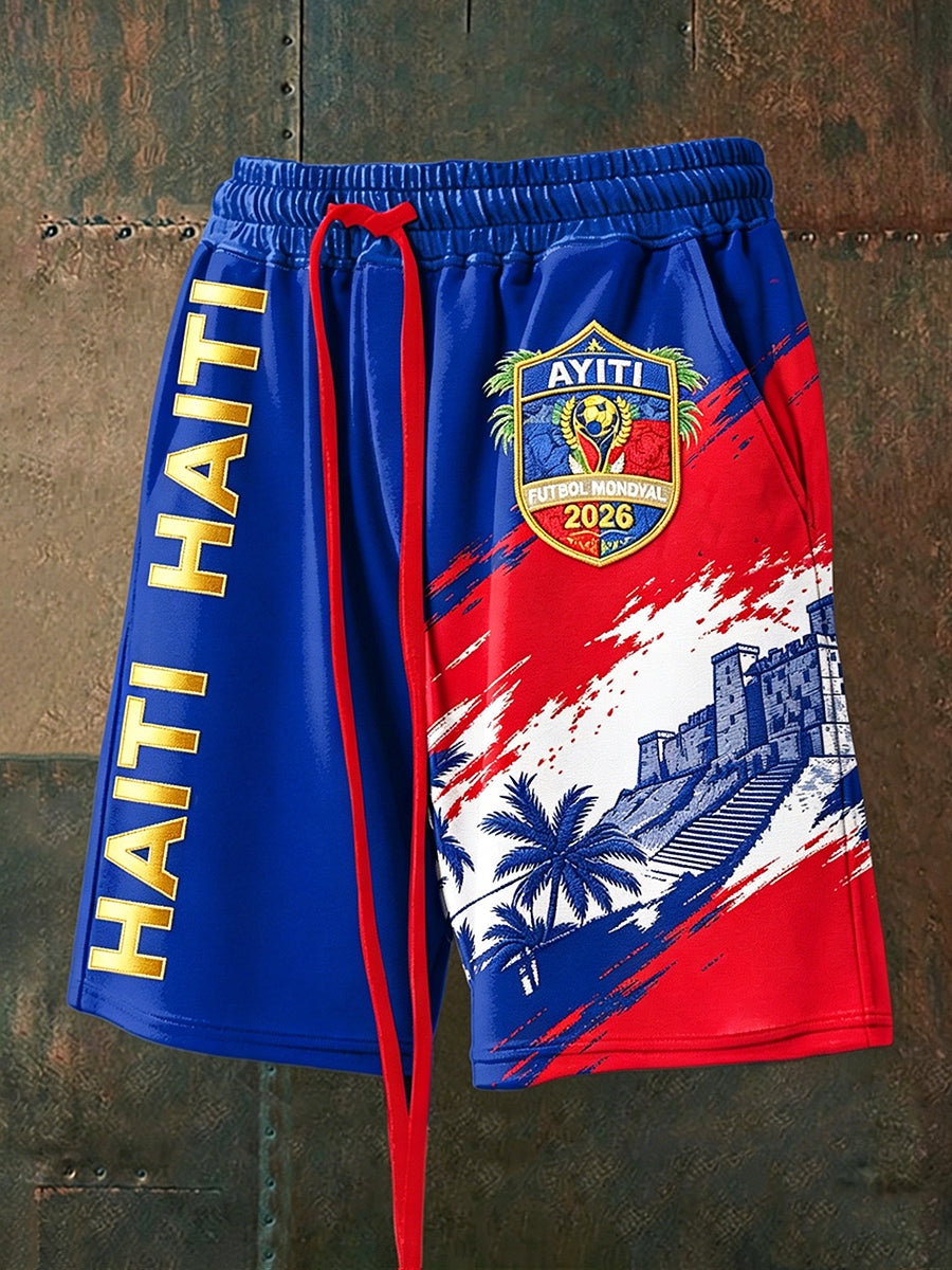 Men's Haitian football Drawstring Shorts