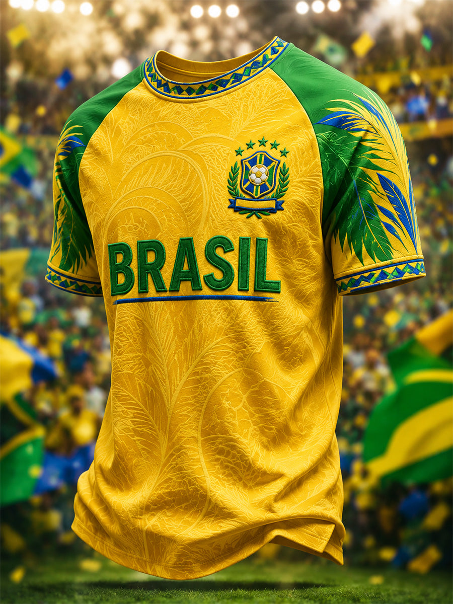 Men's Gift For Football Fans Print Casual Tee