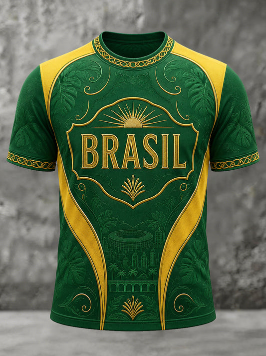Men's Gift For Football Fans Print Casual Tee
