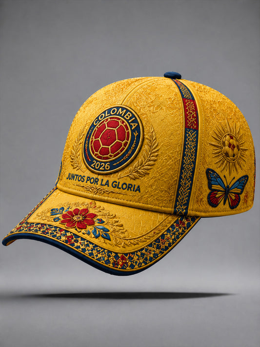 Colombia Soccer Butterfly Classic Baseball Cap