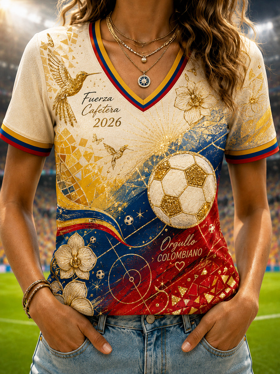 Women's 2026 Columbia Classic Casual V-Neck T-Shirt
