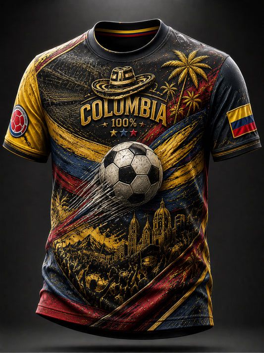 Classic T-shirt for Retro Colombia Soccer Fans