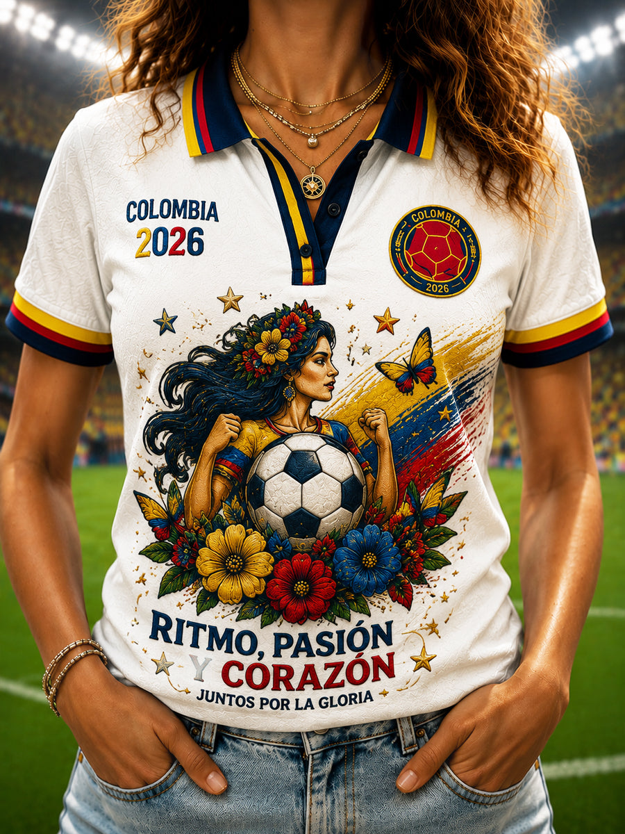 Women's Columbia Classic Polo Shirt for Soccer Fans