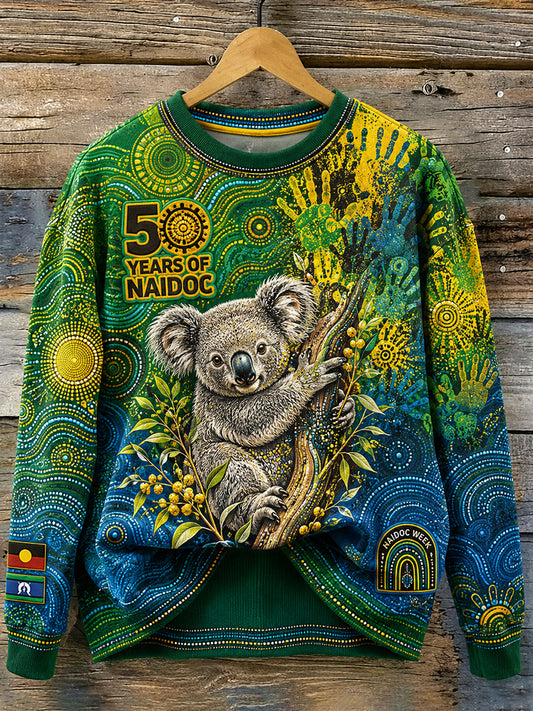 Women's Australia Naidoc Week Round-Neck Long-Sleeve T-Shirt