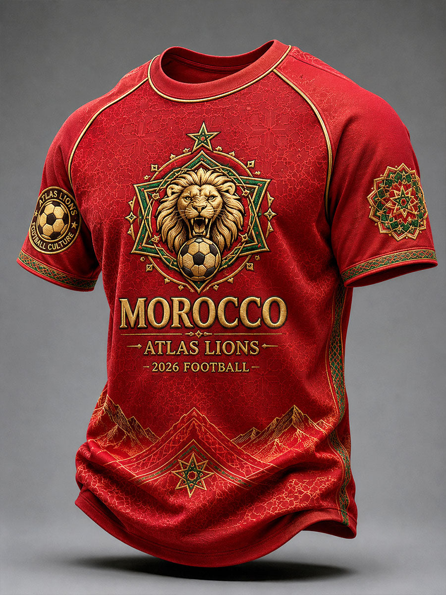 Men's 2026 Morocco Football T-Shirts