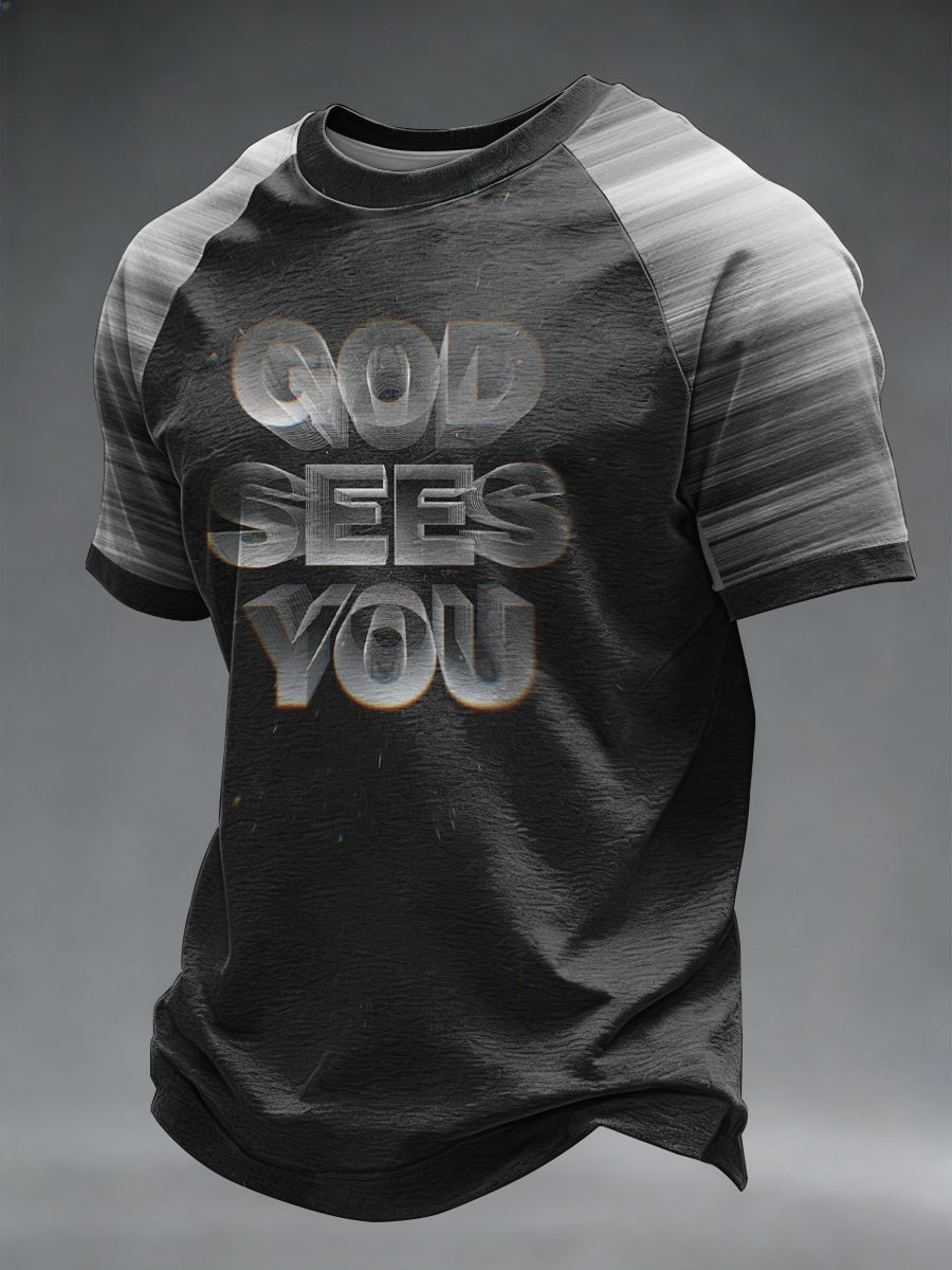 Men's Faith Printed Casual short sleeves t-shirt