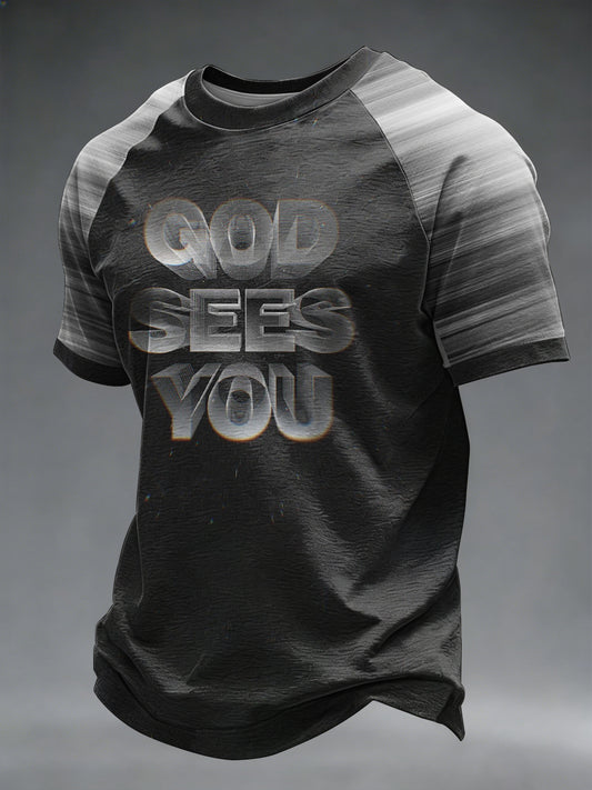 Men's Faith Printed Casual short sleeves t-shirt