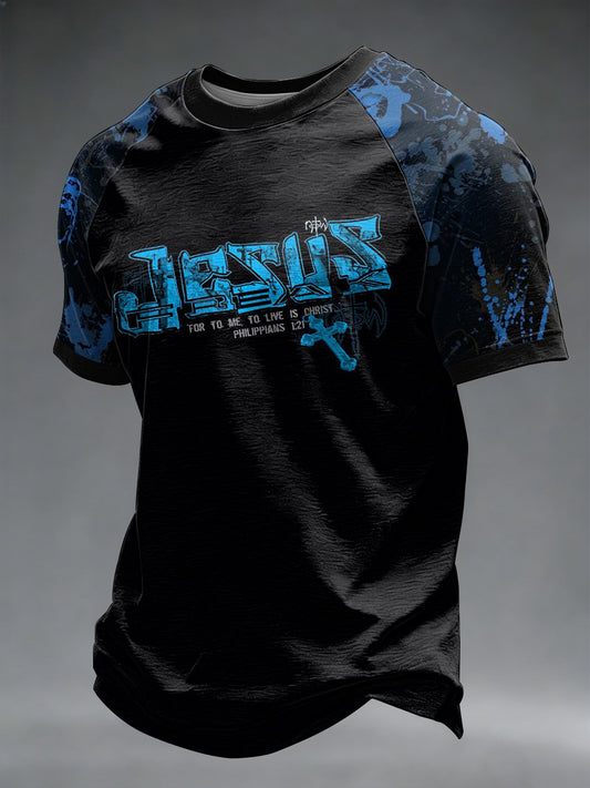 Men's Faith Printed Casual short sleeves t-shirt