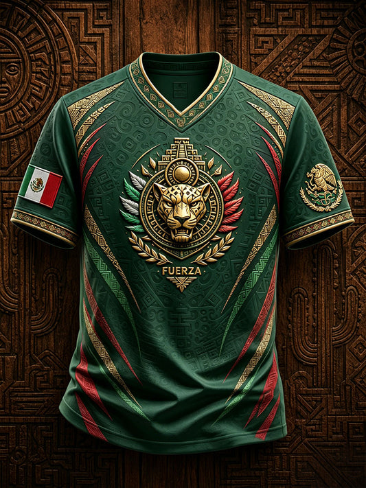 Men's Mexico Pride Art Printed T-shirt
