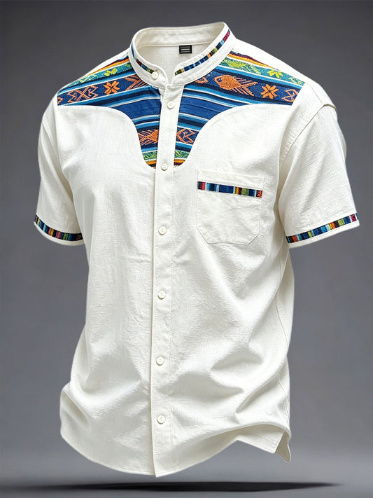 Men's Guelaguetza Mexico Art Printed Shirt