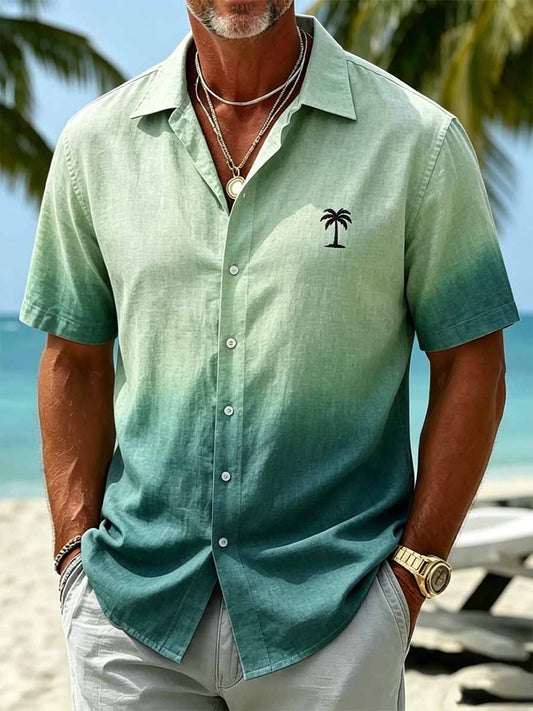 Men's Fashionable Resort Style Printed Casual Shirt