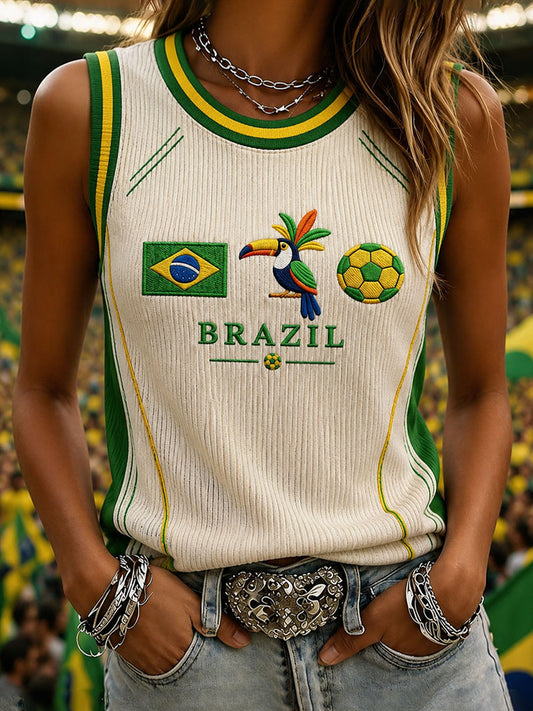 Women's Brazil Football Vests