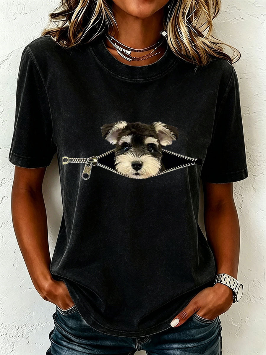 Women's Lovely Miniature Schnauzer T-Shirt