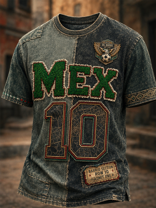 Men's Mexican Football Short Sleeves T-Shirt