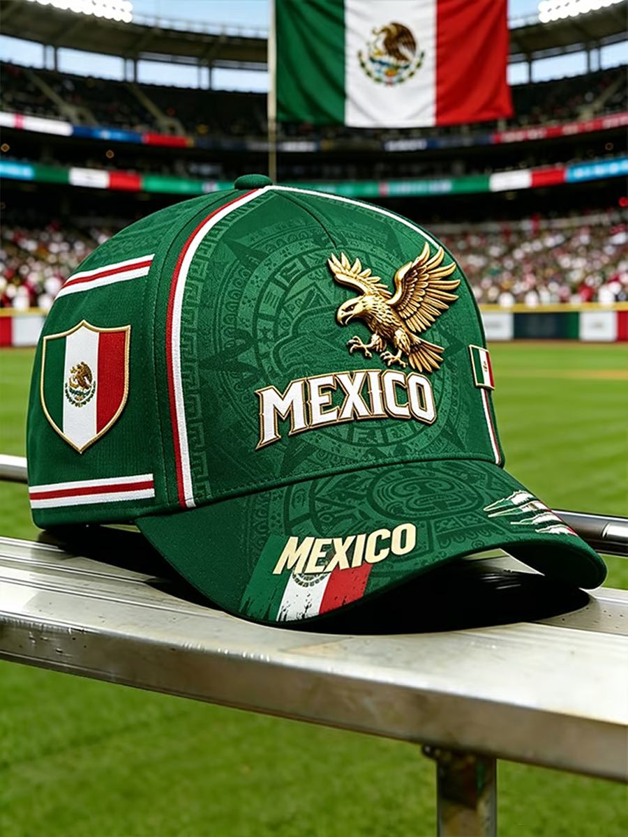 Unisex Mexican Soccer Print Hat