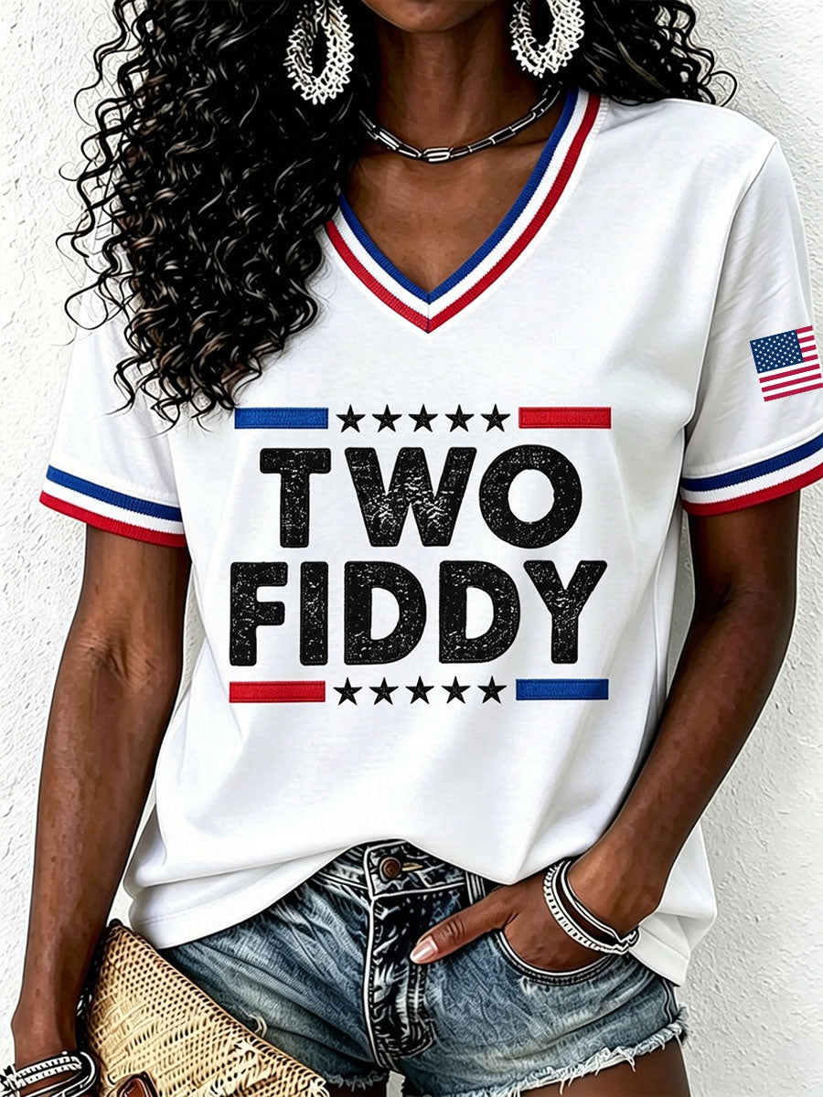 Women's Two Fiddy Print T-Shirt