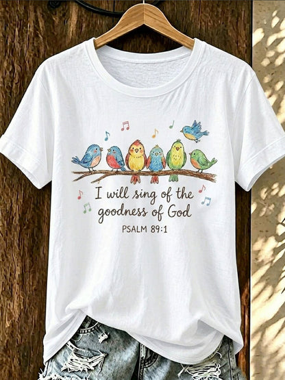 Women's I Will Sing Of The Goodness Of God Short-sleeved T-shirt