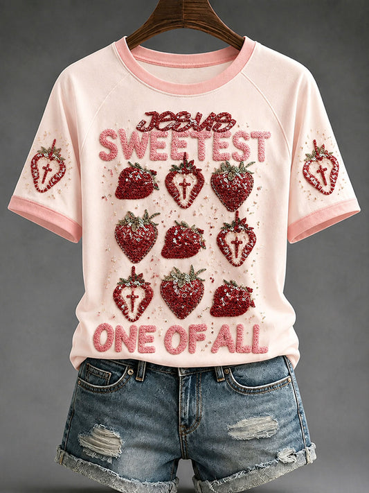 Women's "Jesus Sweetest One Of All” Faith Casual T-shirt
