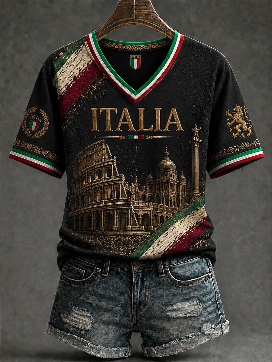 Women's Italian V-neck T-shirts