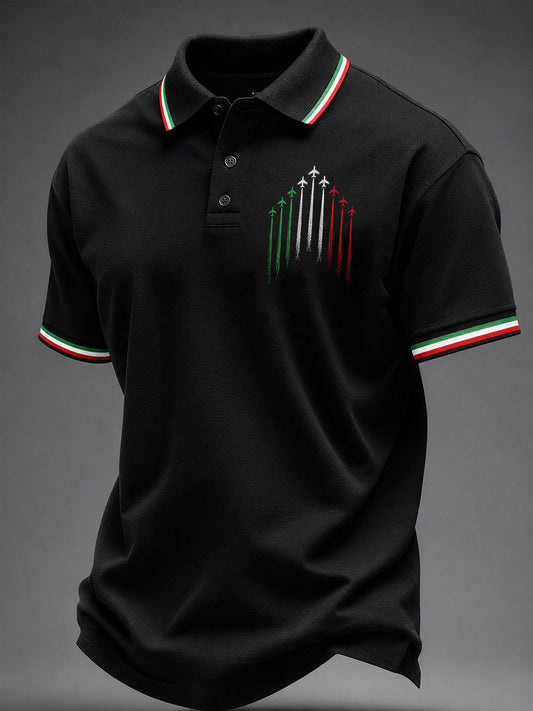 Men's Italian Print Casual Top