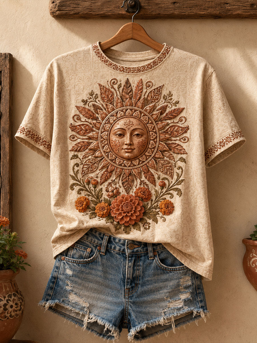 Women's Mexico Guelaguetza Art Printed T-shirt