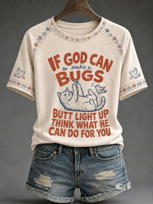 Women’s Funny Christian Print Casual T-Shirt