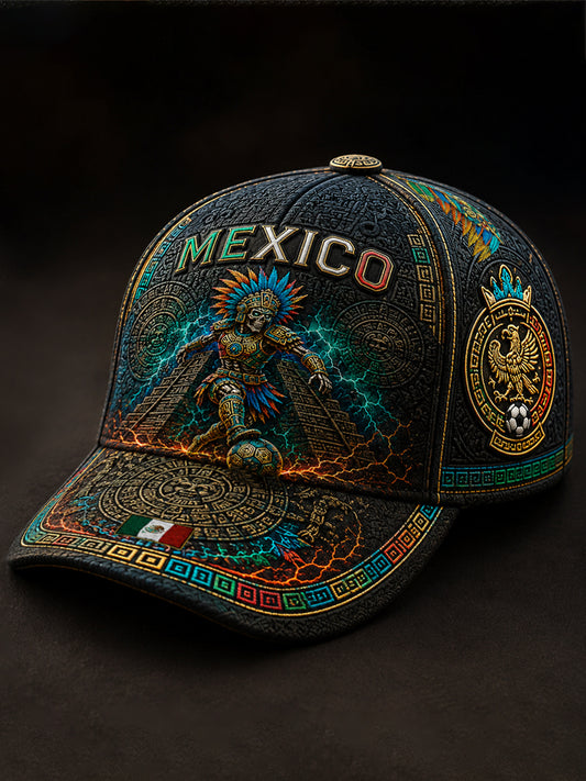 Unisex Mexico Yaotl Mictlan Art Independence Day Printed Hat