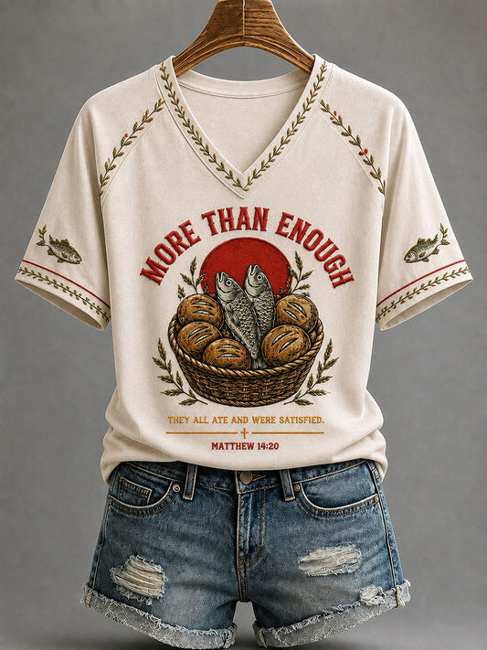 Women's More Than Enough Printed Casual T-Shirt