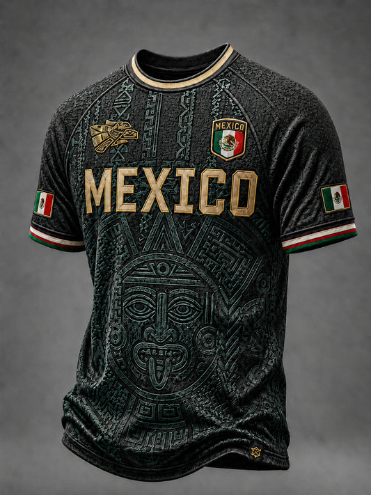 Men's Mexico Lover Art Short Sleeve O-neck T-shirt
