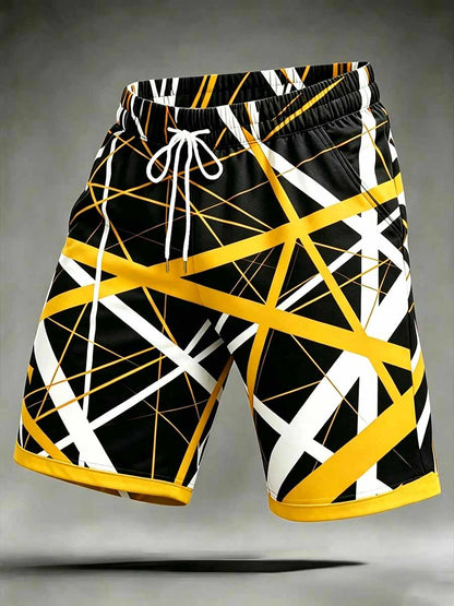 Men's Vintage Van Halen Print Casual Pants