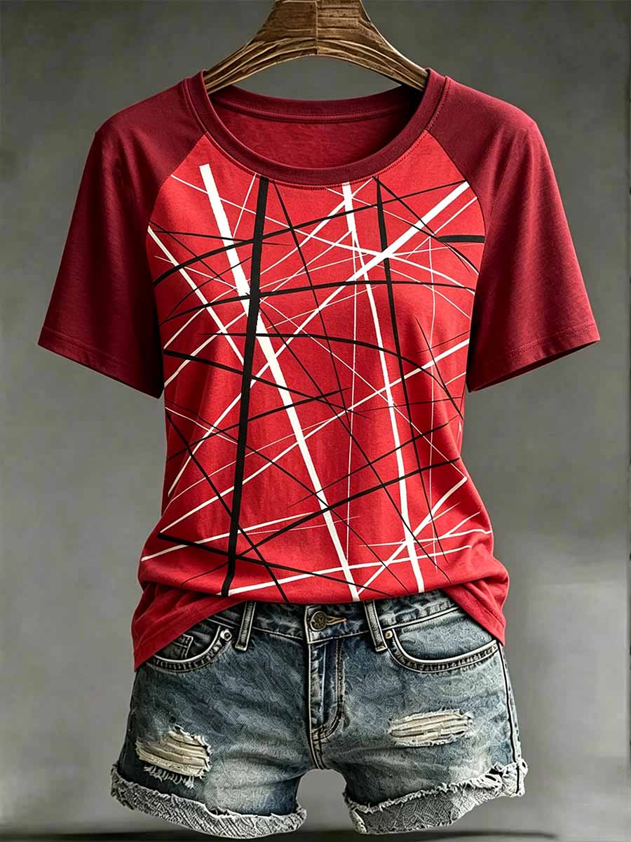 Women's Vintage Van Halen Print Casual T-Shirt