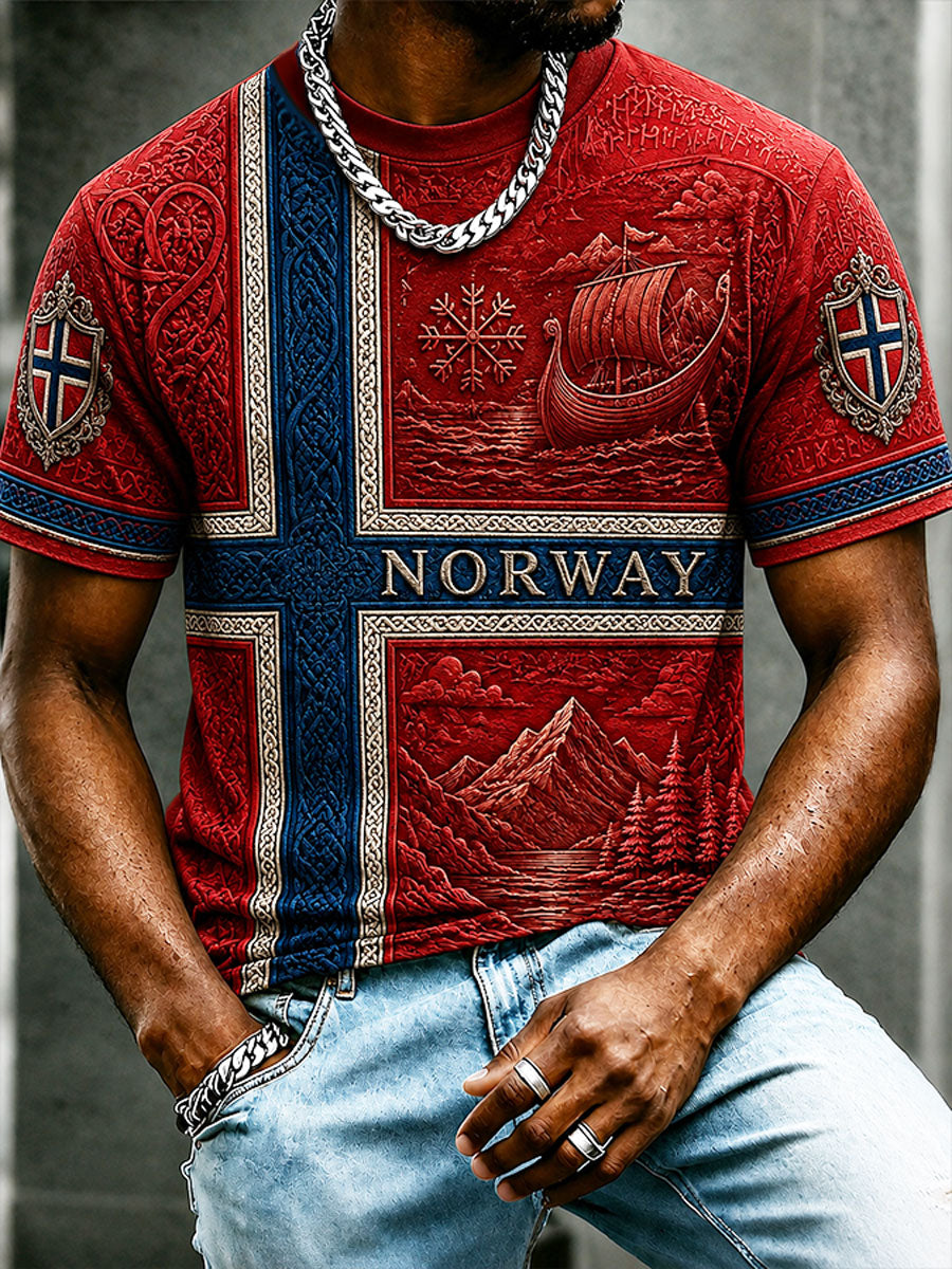 Men's Norwegian Viking Spirit Casual T-Shirt