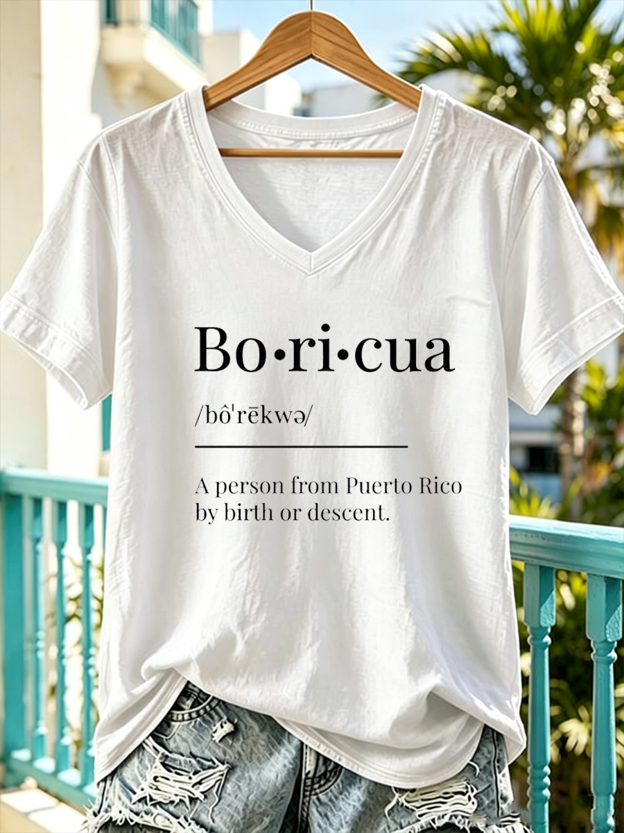 Women's Puerto Rico Printed short-sleeved T-shirt
