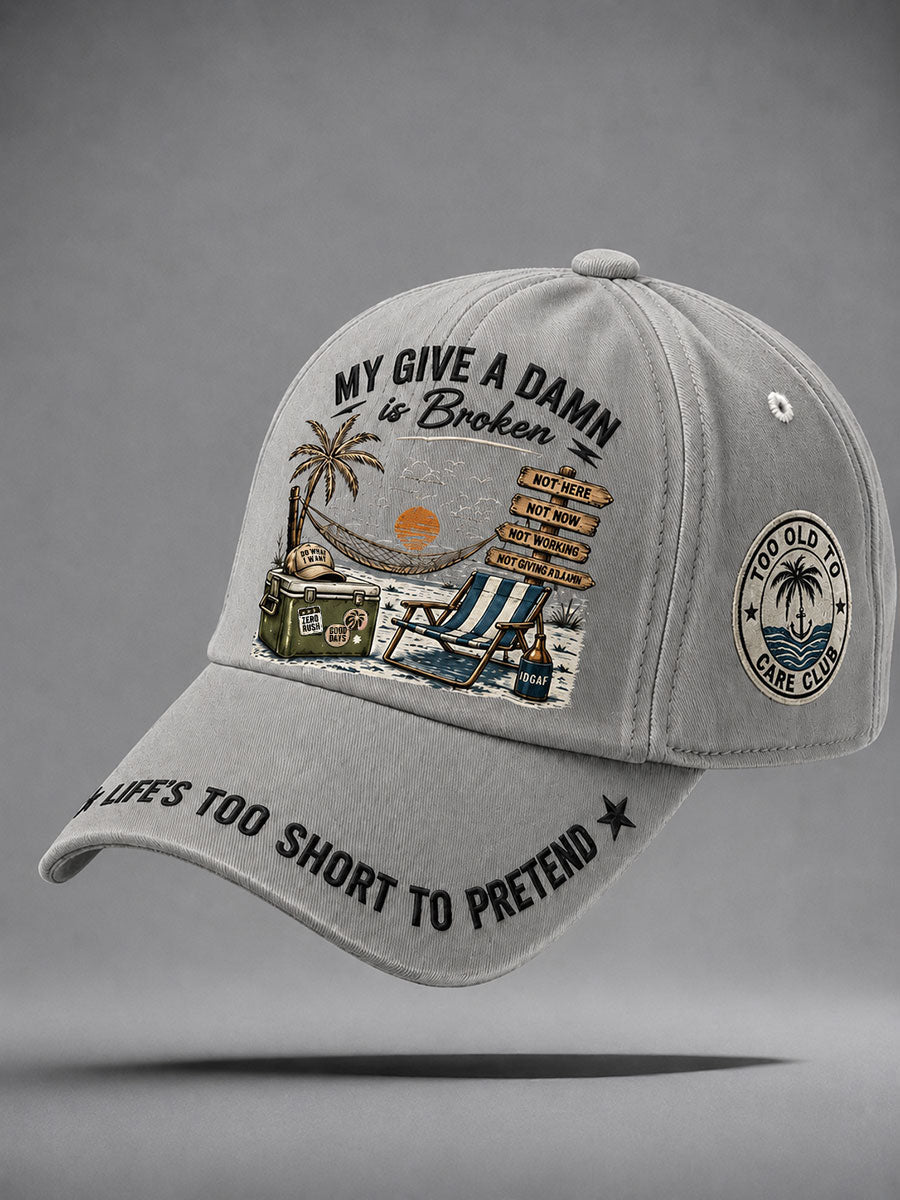'Too Old to Care Club' unisex hats
