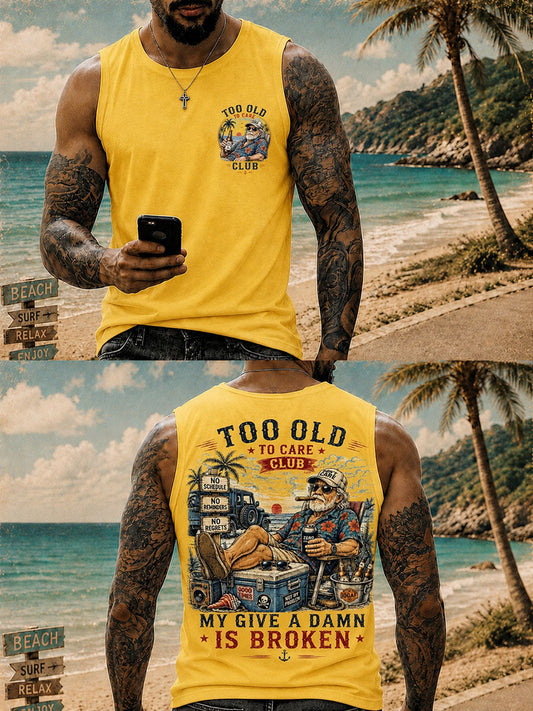 Men's 'my give a damn is broken, life's too short to pretend' Vests