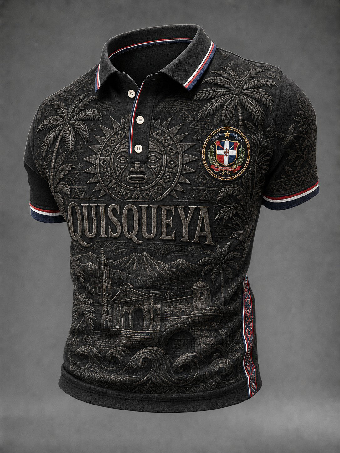 Men's Dominican Quisqueya Printed Shirt