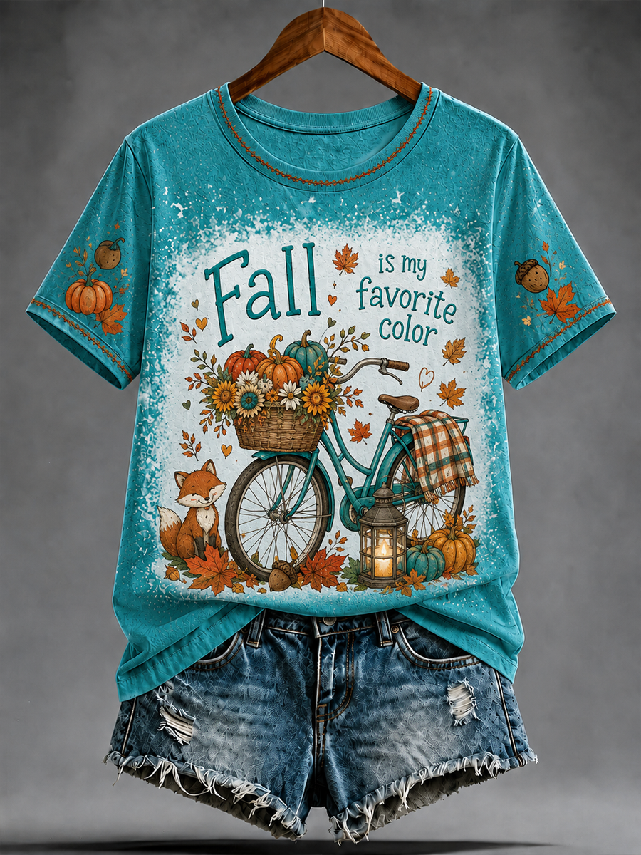 Women's Fall is my favorite color short-sleeved T-shirt