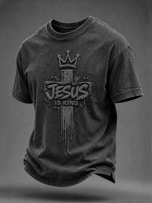 Men's Jesus Is King Short Sleeves T-shirt