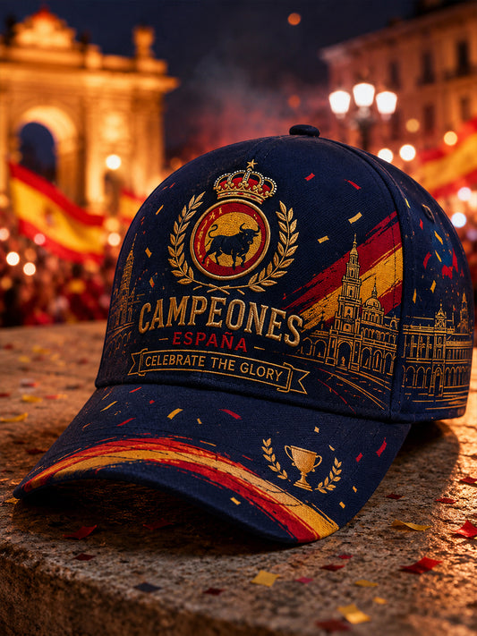 Hat With Championship Celebration Graphic Print