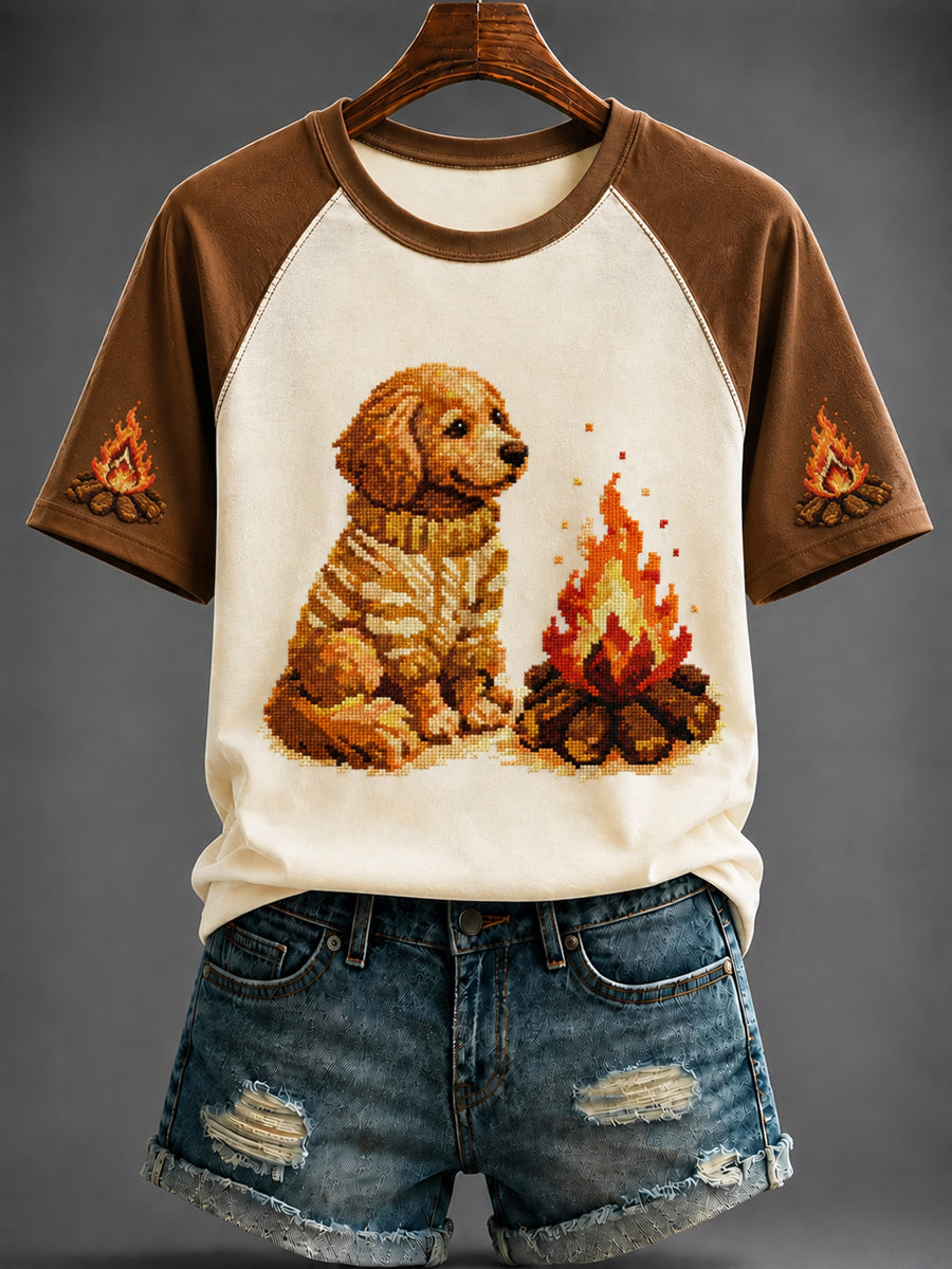 Women's Autumn pumpkin Printed T-shirt