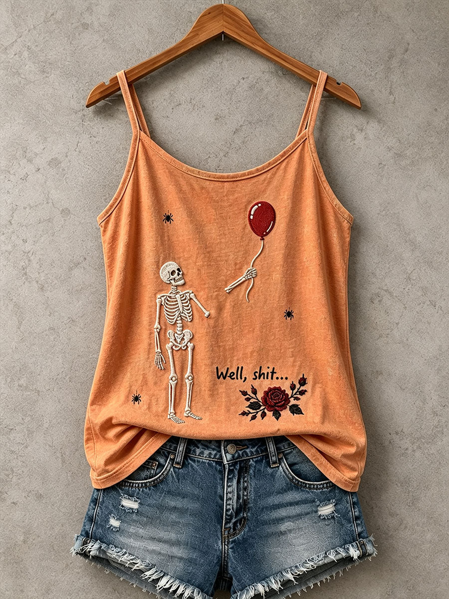 Women's Gothic Skull Tank Top