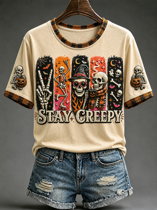 Women's Stay Creepy Short-sleeved T-shirt