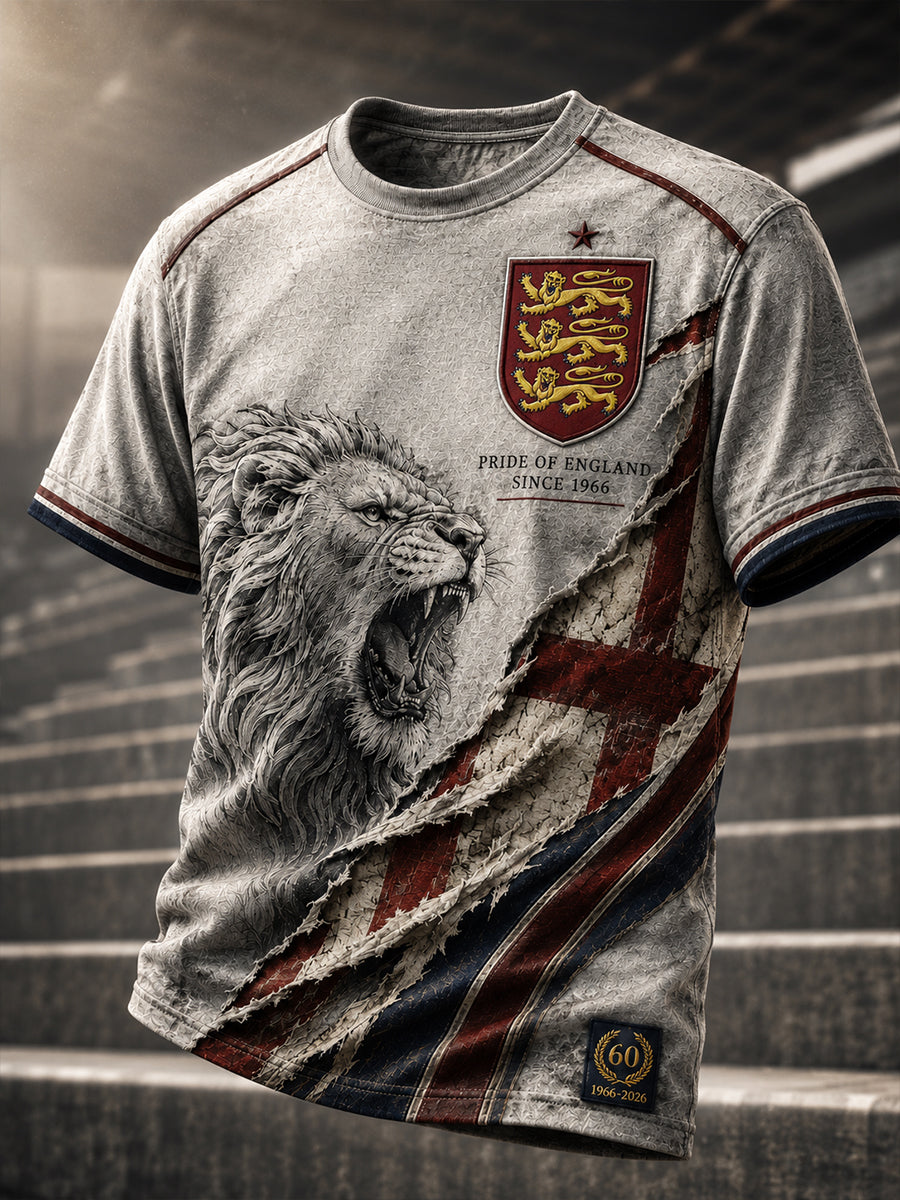 Men's England Football Legend 1966 Short Sleeves T-Shirt