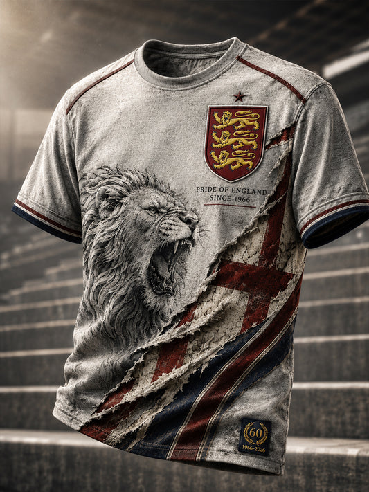Men's England Football Legend 1966 Short Sleeves T-Shirt